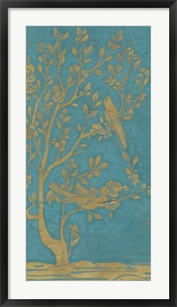 Framed Topaz Chinoiserie II Print