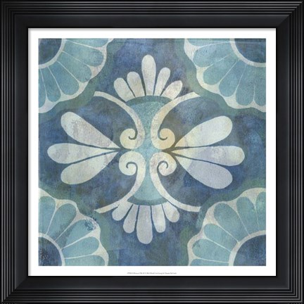 Framed Patinaed Tile II Print
