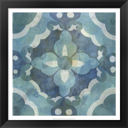 Framed Patinaed Tile III Print