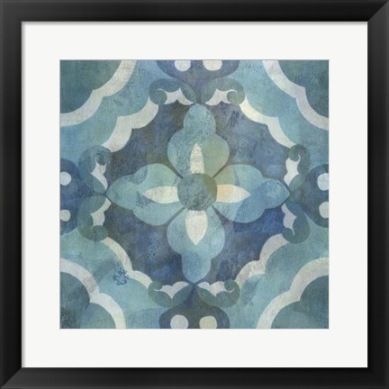 Framed Patinaed Tile III Print