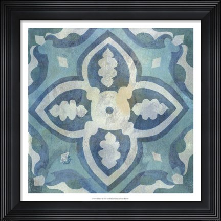 Framed Patinaed Tile IV Print