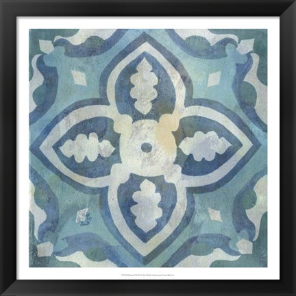 Framed Patinaed Tile IV Print
