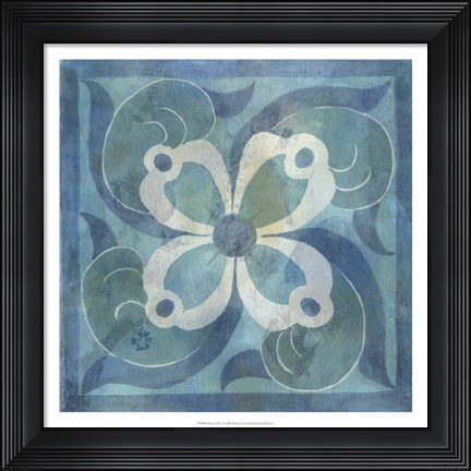 Framed Patinaed Tile V Print