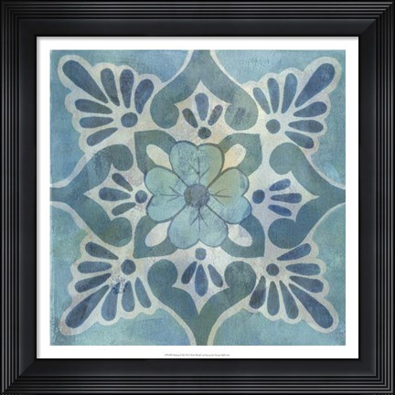 Framed Patinaed Tile VI Print