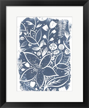 Framed Garden Batik II Print