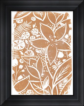 Framed Garden Batik V Print
