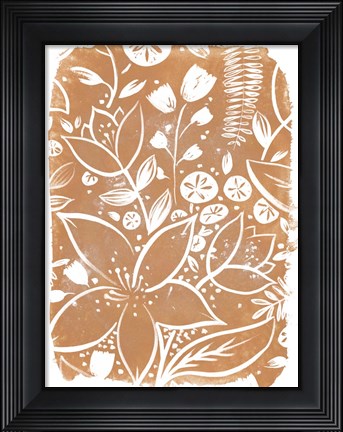 Framed Garden Batik VI Print