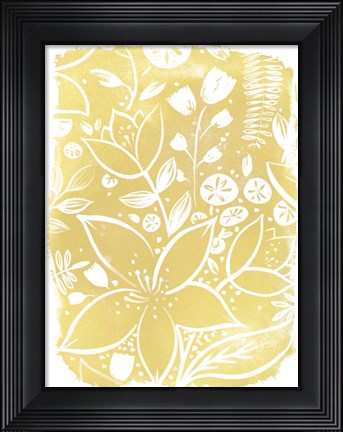 Framed Garden Batik X Print