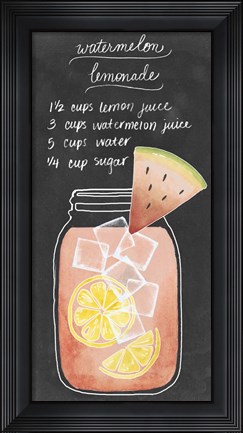 Framed Summer Drinks I Print