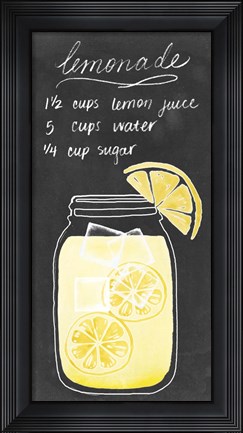 Framed Summer Drinks II Print