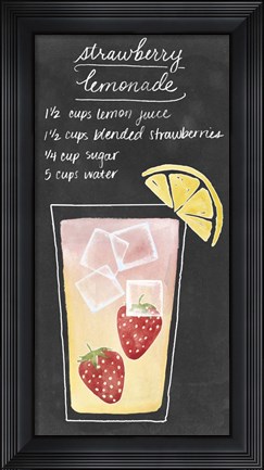Framed Summer Drinks III Print