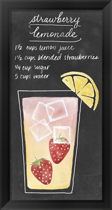 Framed Summer Drinks III Print