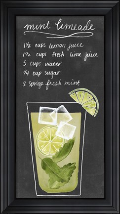 Framed Summer Drinks IV Print