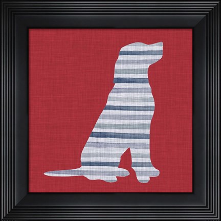 Framed Lakeside Silhouette IV Print