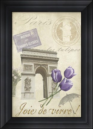 Framed Paris Tour II Print