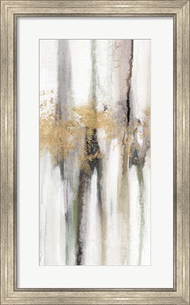 Framed Falling Gold Leaf II Print