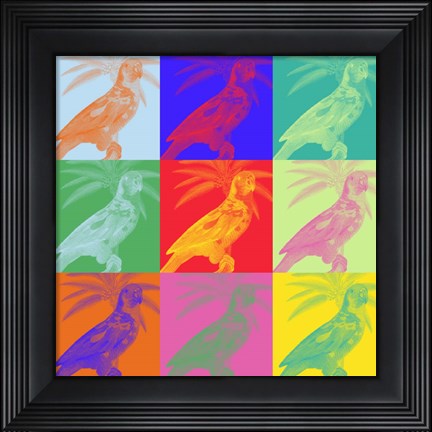 Framed Parrot Party II Print