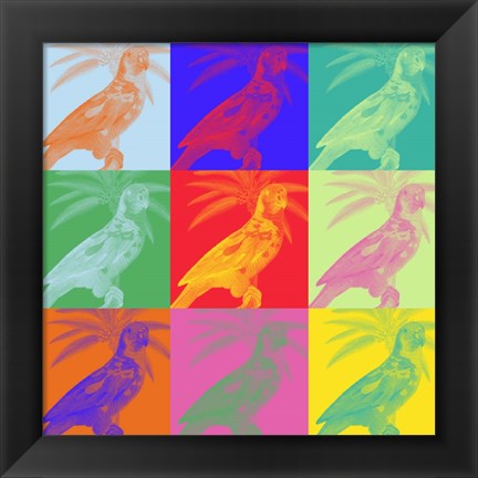 Framed Parrot Party II Print