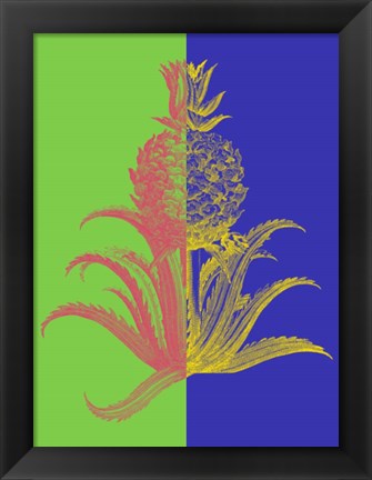 Framed Pineapple Mix I Print