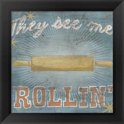 Framed Hip Kitchen II Print