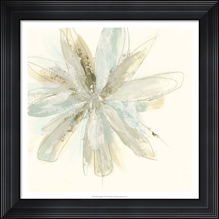 Framed Floral Impasto I Print