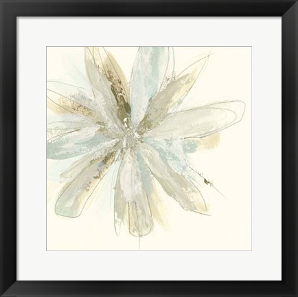 Framed Floral Impasto I Print