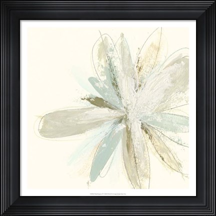 Framed Floral Impasto IV Print