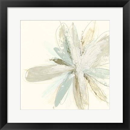 Framed Floral Impasto IV Print