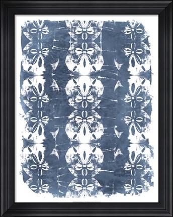 Framed Batik Shell Patterns I Print