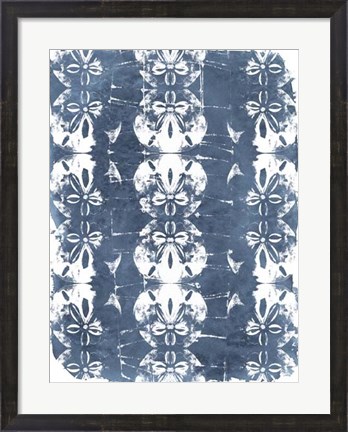 Framed Batik Shell Patterns I Print