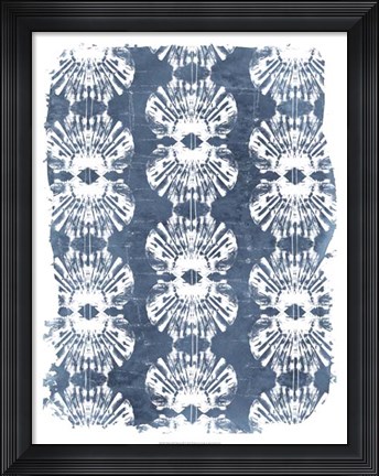 Framed Batik Shell Patterns III Print
