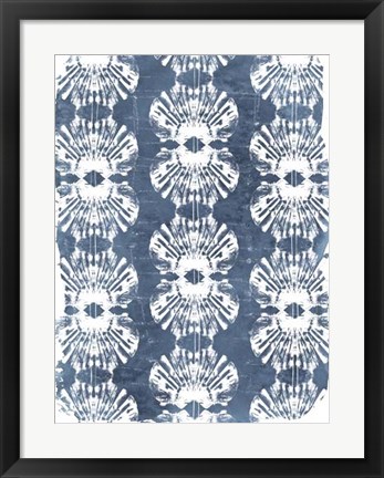 Framed Batik Shell Patterns III Print