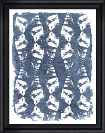 Framed Batik Shell Patterns IV Print