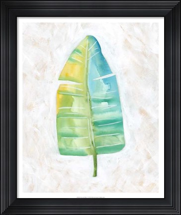 Framed Ocean Side Palms  V Print