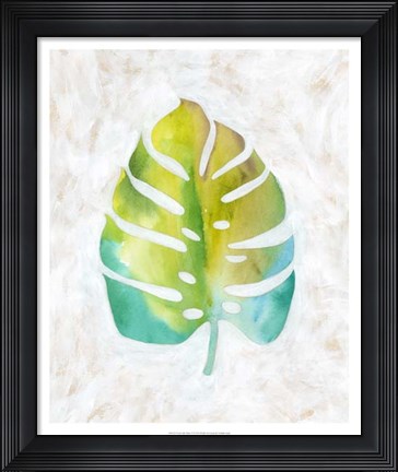 Framed Ocean Side Palms  VI Print