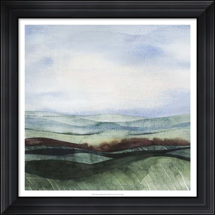 Framed Jeweltone Ridges II Print