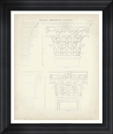 Framed Greek &amp; Roman Architecture III Print