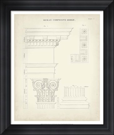 Framed Greek &amp; Roman Architecture IV Print