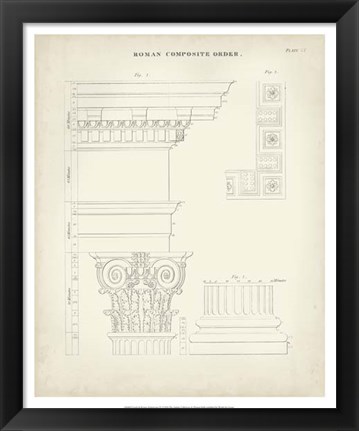 Framed Greek &amp; Roman Architecture IV Print