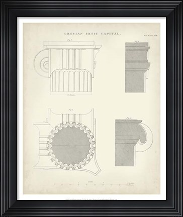 Framed Greek &amp; Roman Architecture VI Print