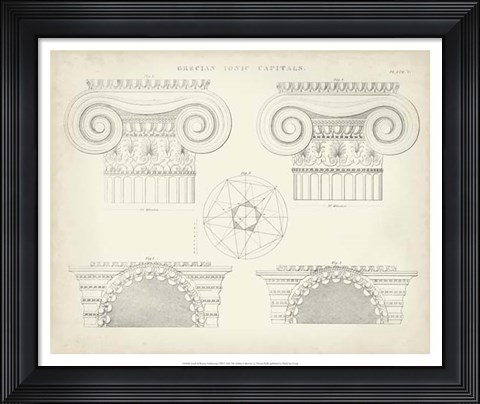 Framed Greek &amp; Roman Architecture VIII Print
