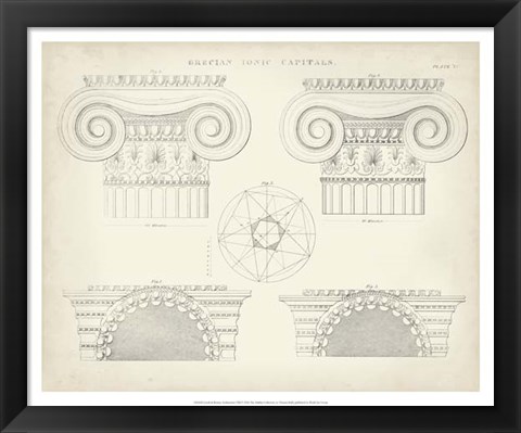 Framed Greek &amp; Roman Architecture VIII Print