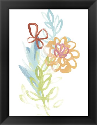 Framed Flora Moderne I Print