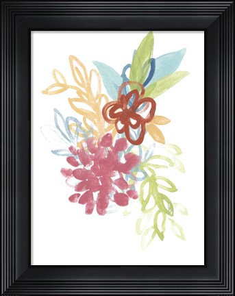 Framed Flora Moderne II Print