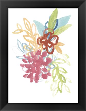 Framed Flora Moderne II Print