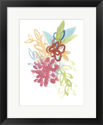 Framed Flora Moderne II Print