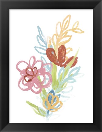 Framed Flora Moderne III Print