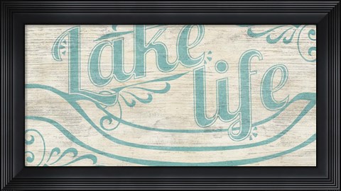 Framed Lake Life I Print