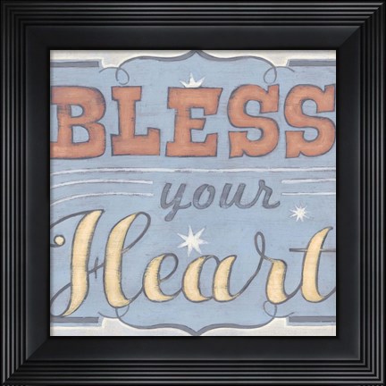 Framed Southern Sentiments II Print