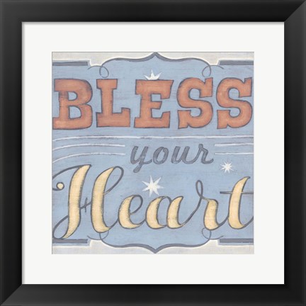 Framed Southern Sentiments II Print